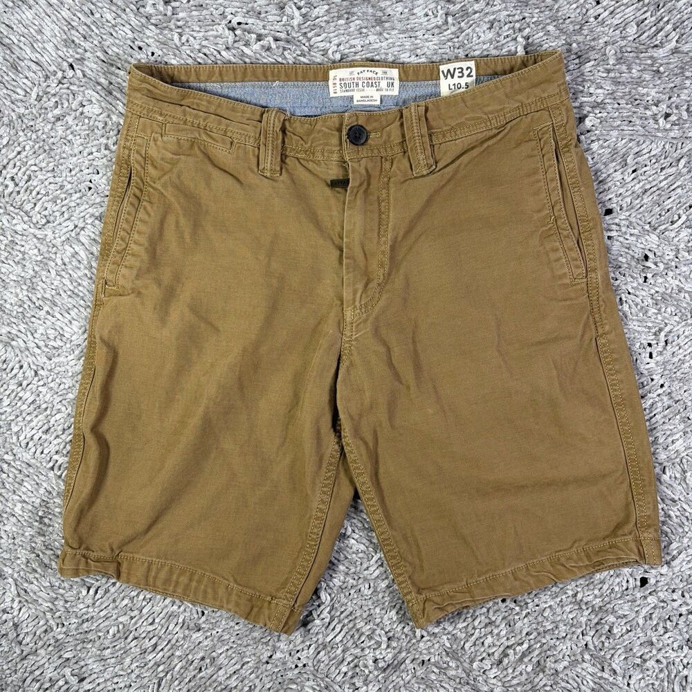 Fat Face Chino Shorts Mens 32x10.5 Beige Khaki Preppy Summer Golf UK Designer